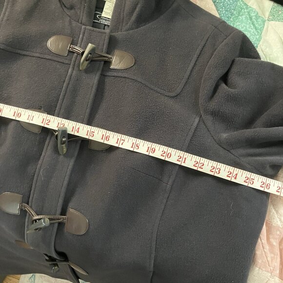 L.L. Bean Duffel Coat Womens 2x Wool Toggles Full Zip Bellandi Duffle Coat - Picture 12 of 15